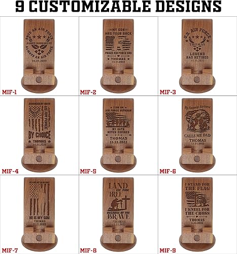 Miniatura 6 de Regalos personalizados para la Fuerza Aérea de Estados Unidos, organizador único hecho a mano para soldados de la Fuerza Aérea Militar, Ideas de