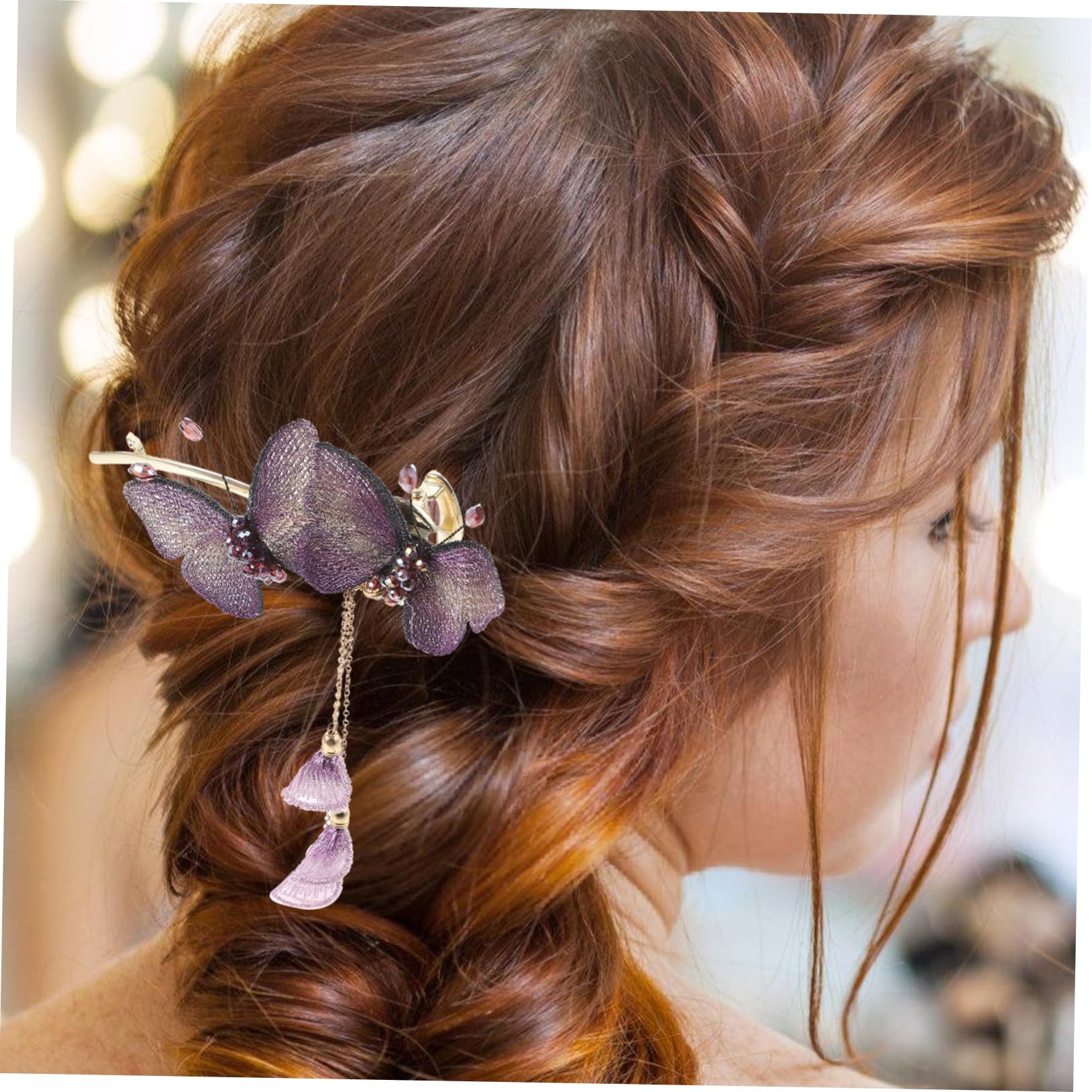 6 Pinzas Para El Pelo Bordadas Con Forma De Para Niñas Y Mujeres.