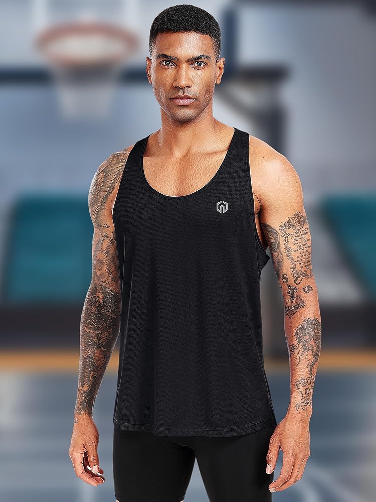 Confezione Da 3 Canottiere Uomo Neleus Dry Fit, Muscolosa A Y, Modello DT5031-1