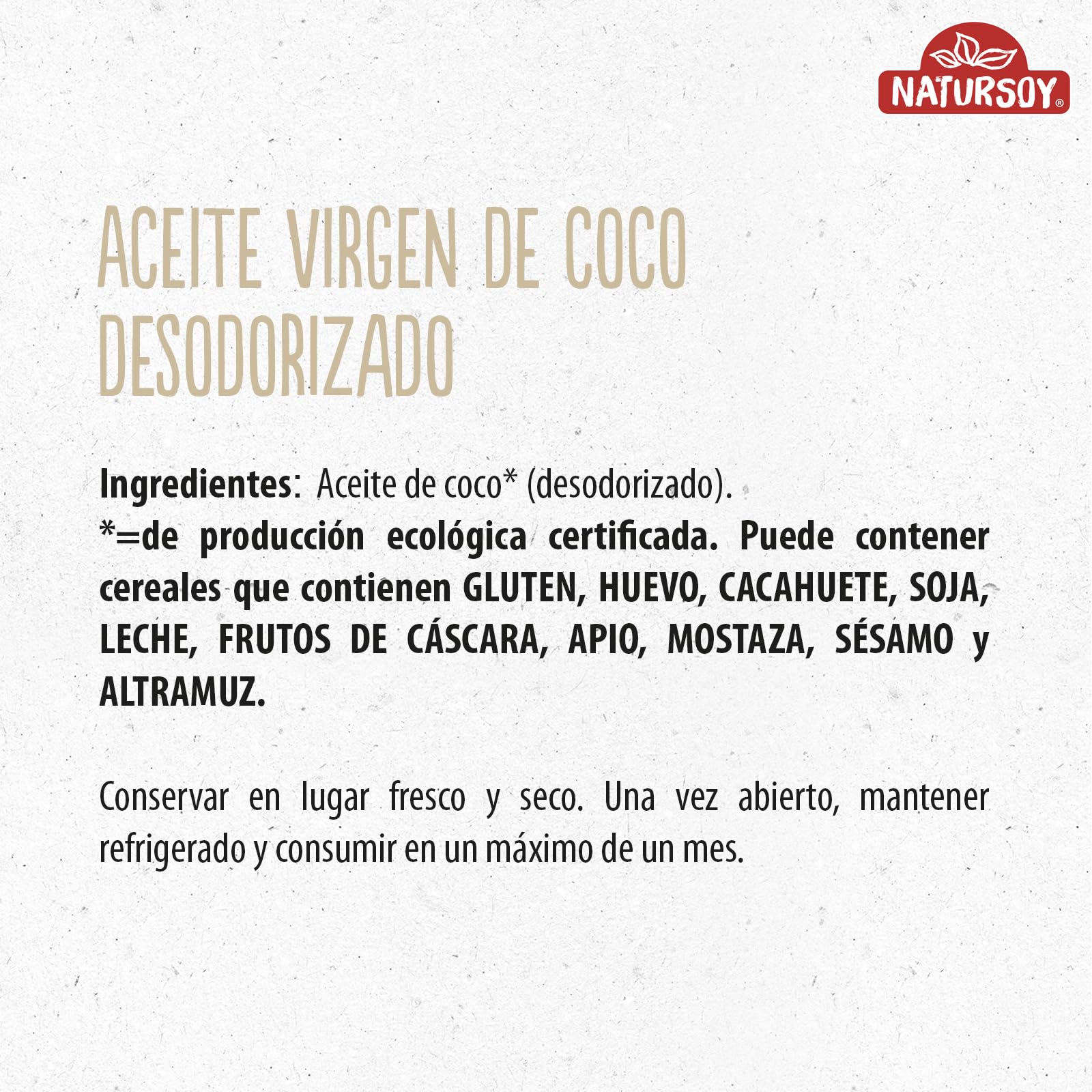 Aceite de Coco Desodorizado 400 gr