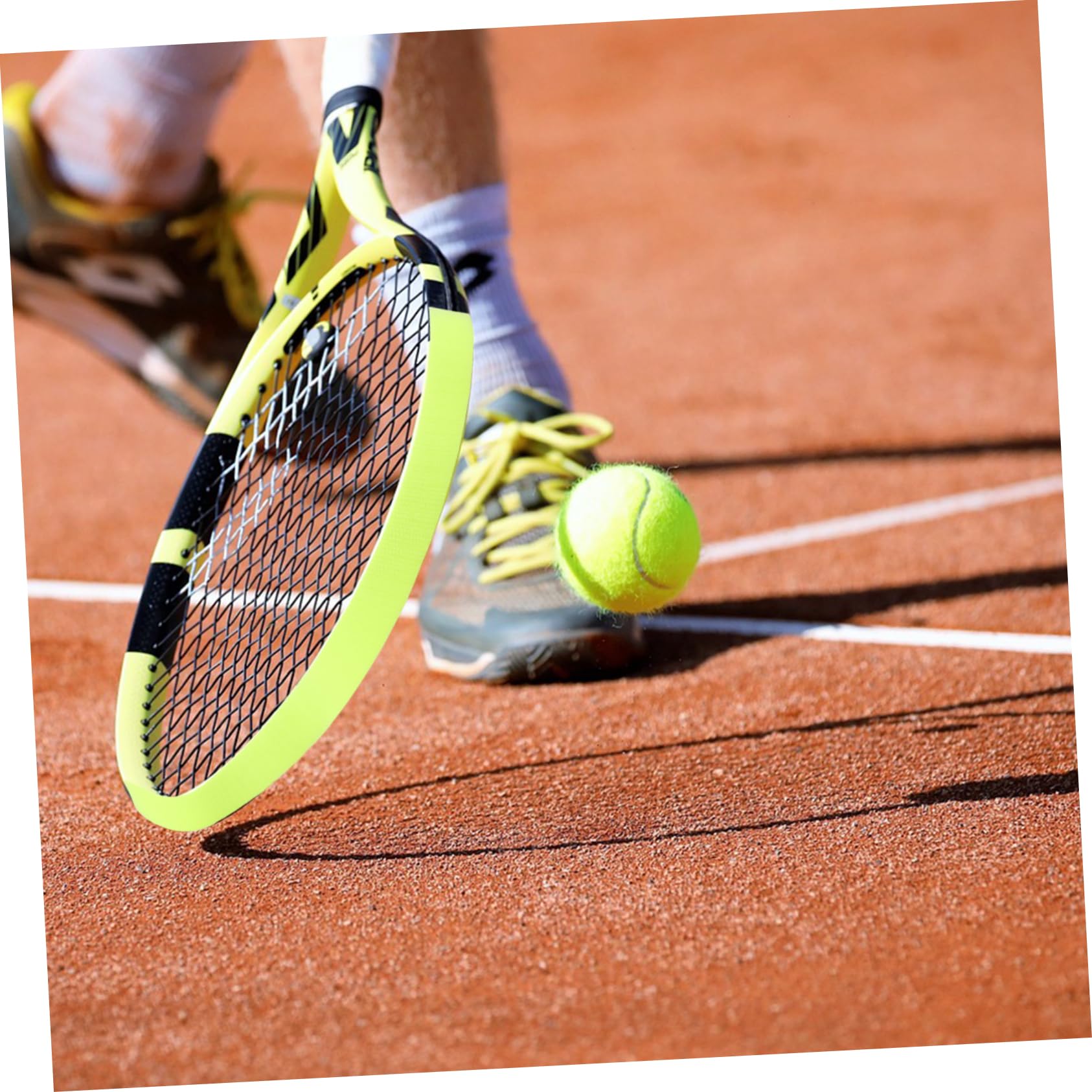 POPETPOP 3Pcs Racket Edge Protectors Tape Durable Beach Tennis Racket Frame Accessories Fluorescent for Easy and Enhanced Visibility