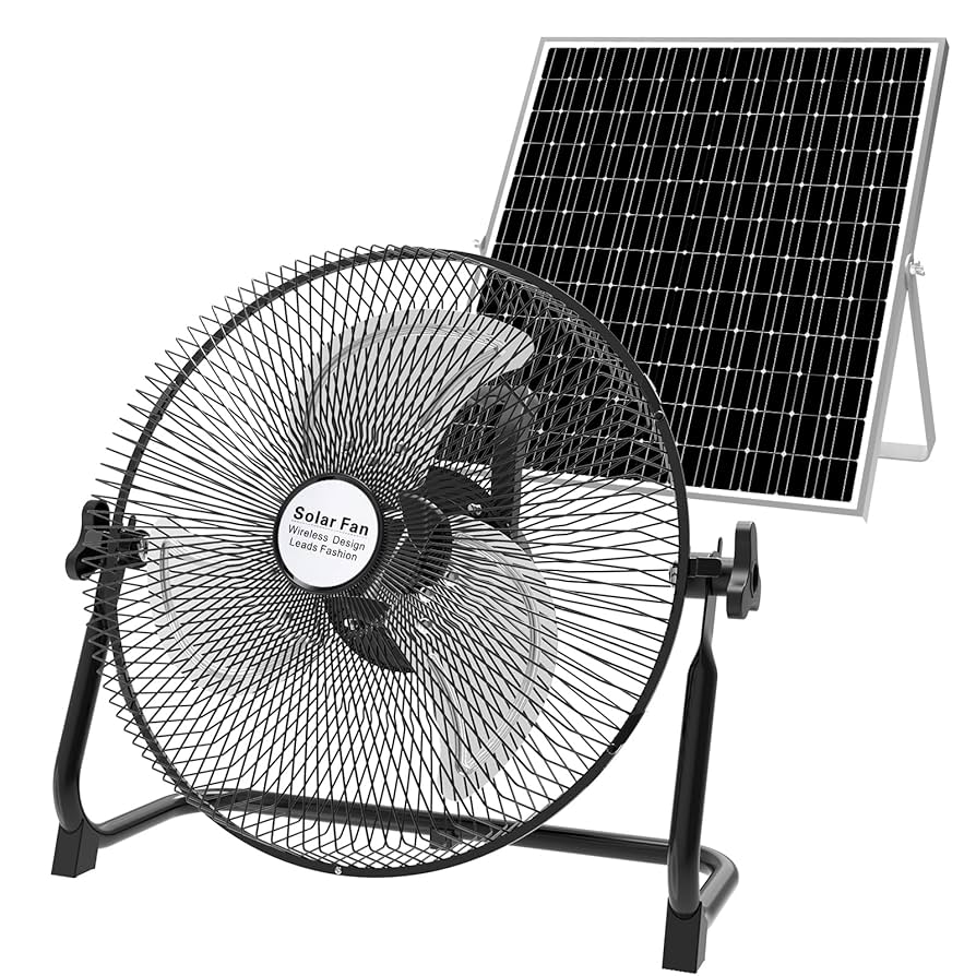 ソーラーファン 充電式 扇風機 ソーラーパネル付き 静音 強風 風量12段階調節 ソーラー充電式扇風機 ソーラー 扇風機 屋外 ソーラーファン