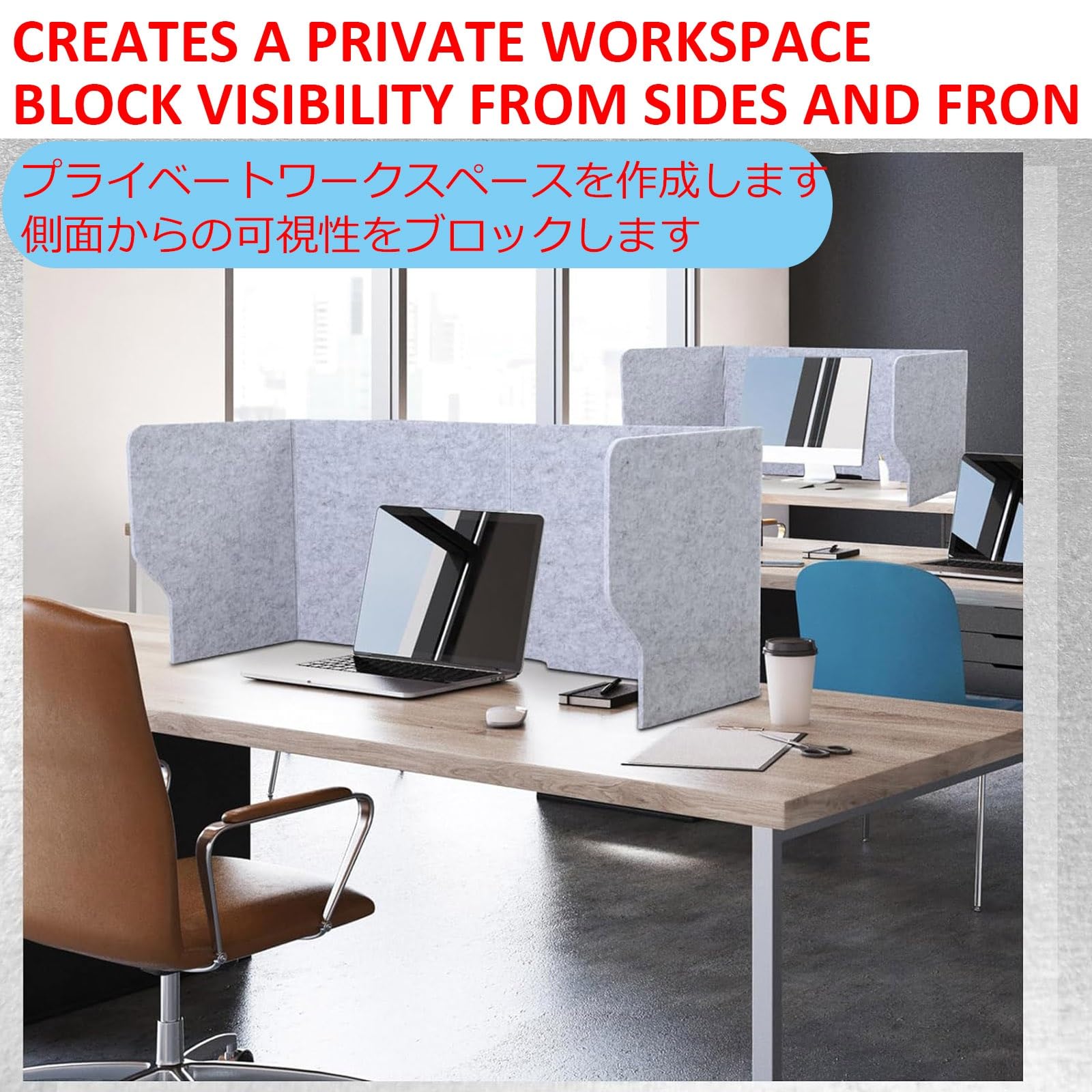 Séparateur de bureau acoustique pliable de 80 cm pour espaces de travail, réduction du bruit et absorption du son, cloison verte pour une meilleure intimité visuelle