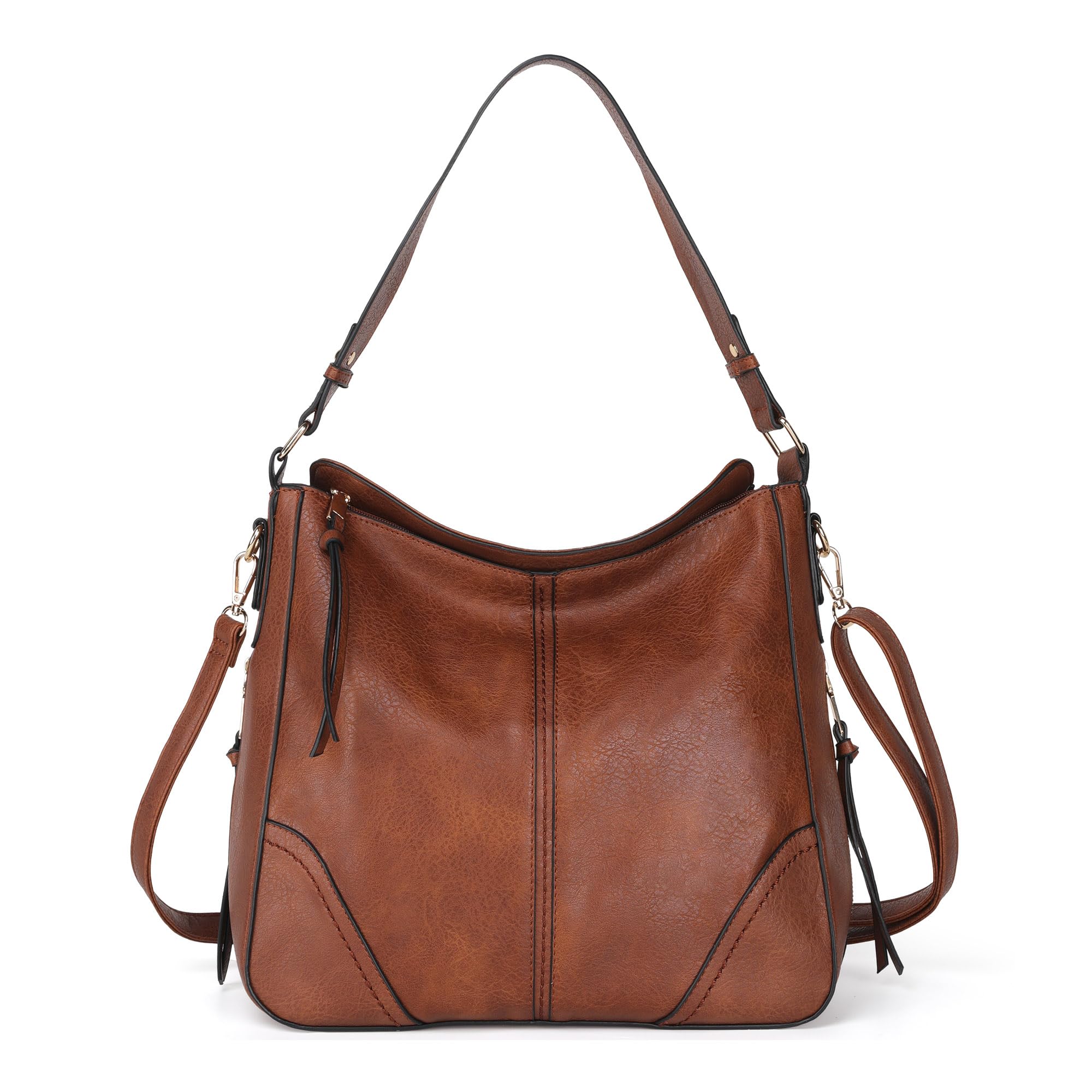 TANTOMI Hobo Crossbody Bags for Women Vegan Leather Purses and Handbags Bucket Bags Ladies Shoulder Purses for Everyday