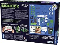 Vista 2 de Thames & Kosmos Robótica: máquinas inteligentes - Sidekick Construye un Rover de 4 ruedas y un robot de 2 ruedas Introducción personalizable a