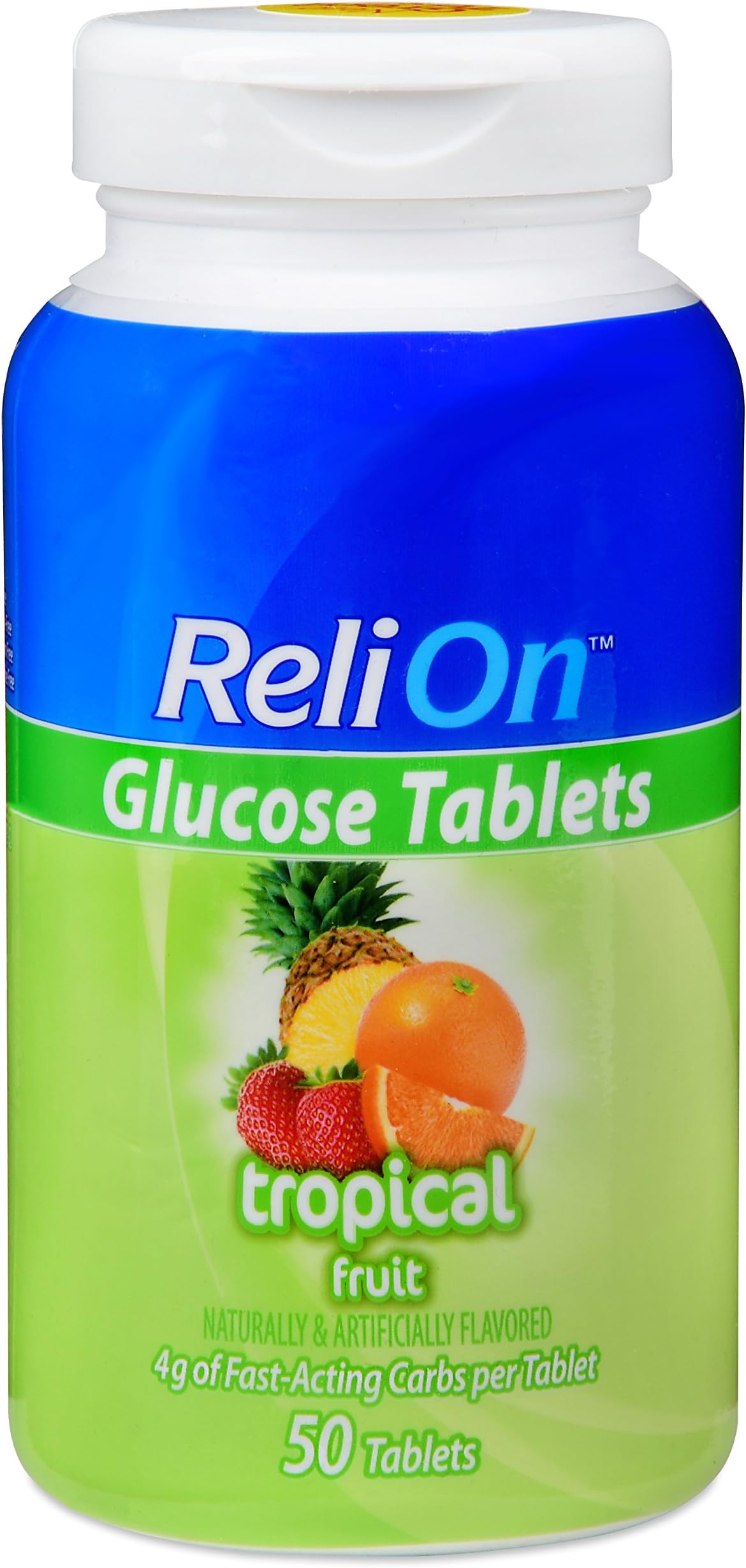 Glucose Tablets - Tropical Fruit Flavor - 50 counts