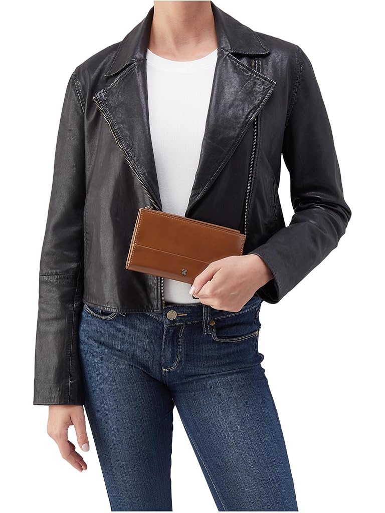 Brown HOBO Jill Large Bifold Wallet