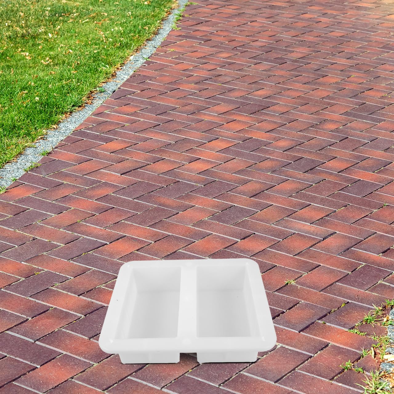 Supvox Stampo rettangolare olandese per mattoni: 20 x 10 x 6,2 cm, stampo in plastica per mattoni in cemento per esterni, giardino, pavimentazione, pietra, balcone, cemento, stampi decorativi