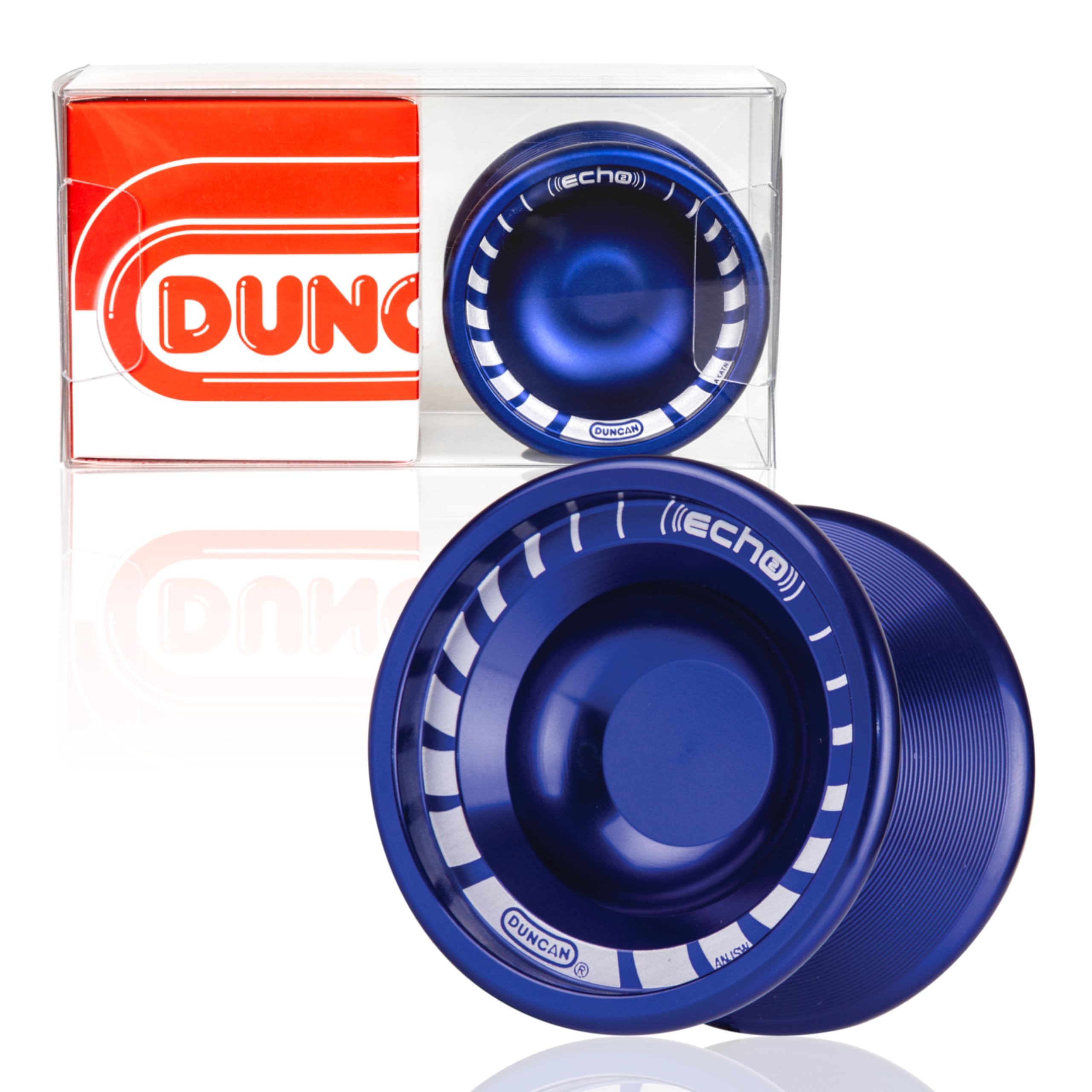 Duncan Toys Echo 2 Yo-Yo [Blue], Unresponsive Pro Level Yo-Yo, Concave Bearing