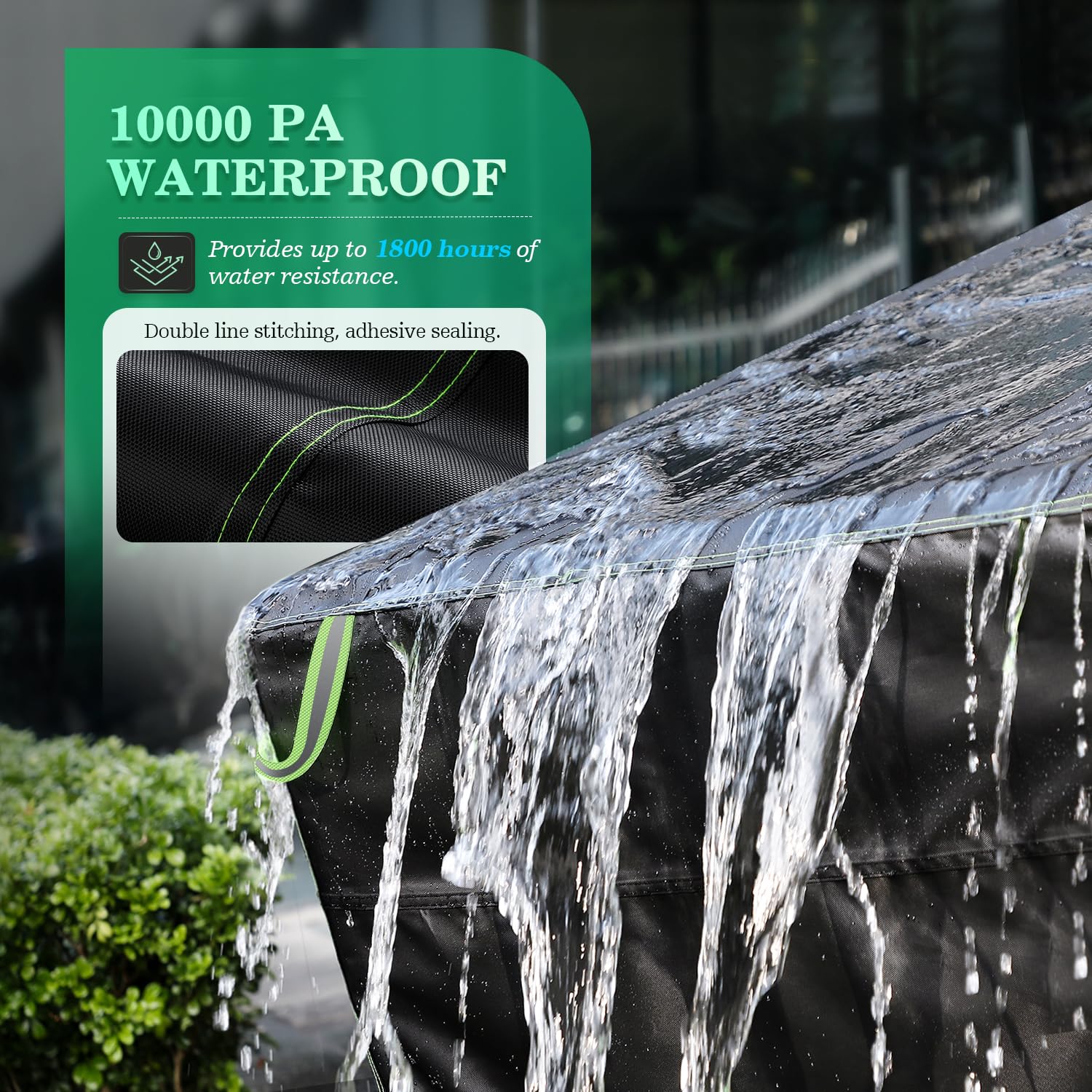 Copridivano Impermeabile Per Divano Angolare | Forma A V | Tessuto Oxford 210D | 215 Cm - Foto 2