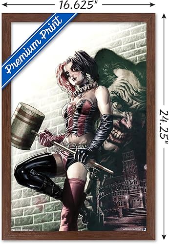 Miniatura 35 de Trends International DC Comics - Póster de pared de Harley Quinn, 22.375 x 34 pulgadas, versión premium sin marco