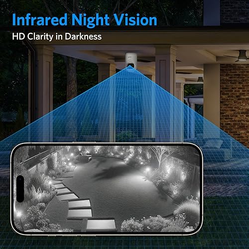 Miniatura 5 de Cámara interior 2K mejorada 2024, cámaras de 360 para seguridad del hogar con visión nocturna IR clara, detección de movimiento, conversación de 2