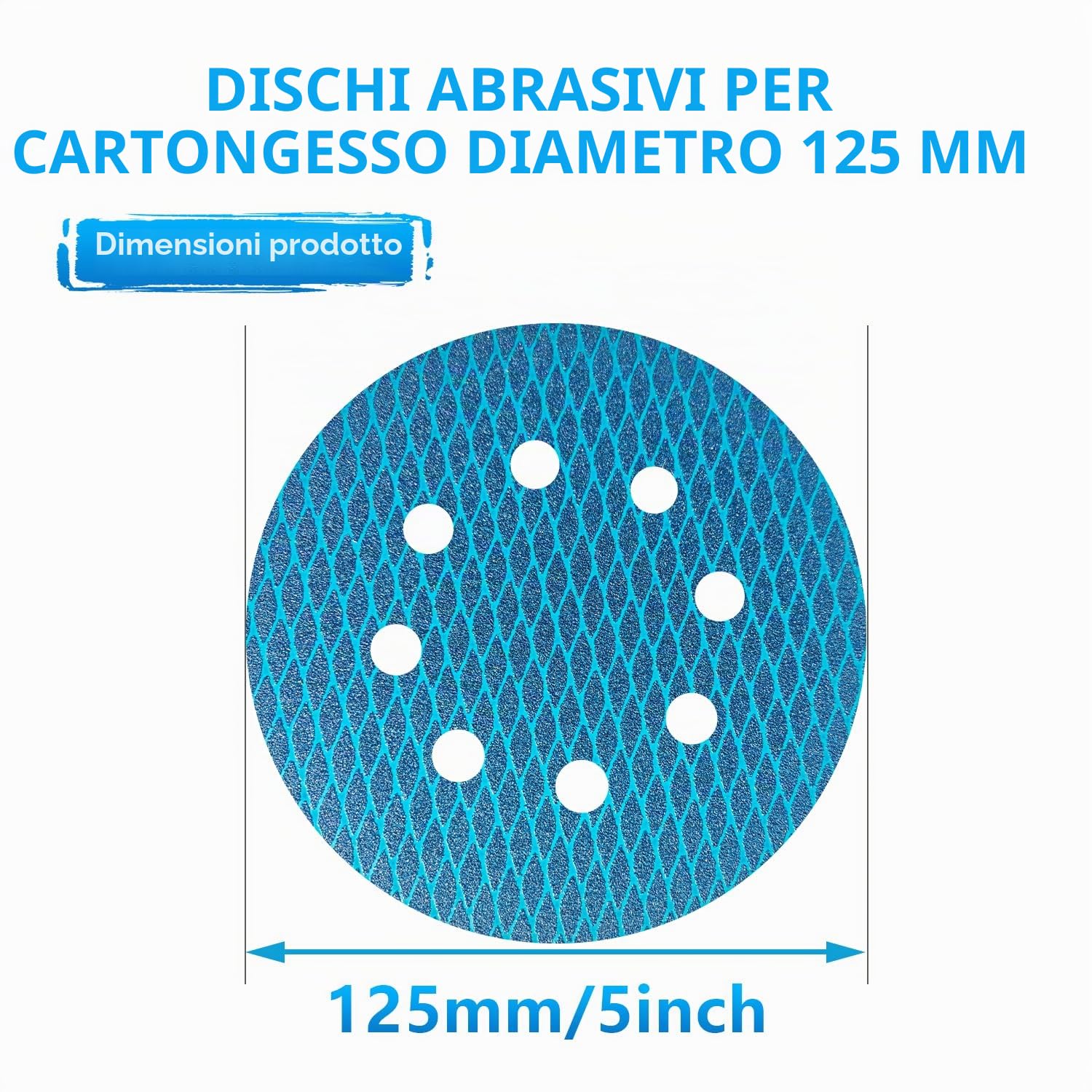 80Pz Dischi Abrasivi 125mm, Carta Abrasiva, Grana 60 – 400, 8 Fori, Abrasivo Resistente All'intasamento Per Levigatrice Rotorbitale Levigatrice Lucidatrice