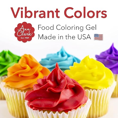 Miniatura 6 de Ann Clark - Colorante de alimentos de grado profesional, extra grande, 13.5 onzas, juego de 12 colores