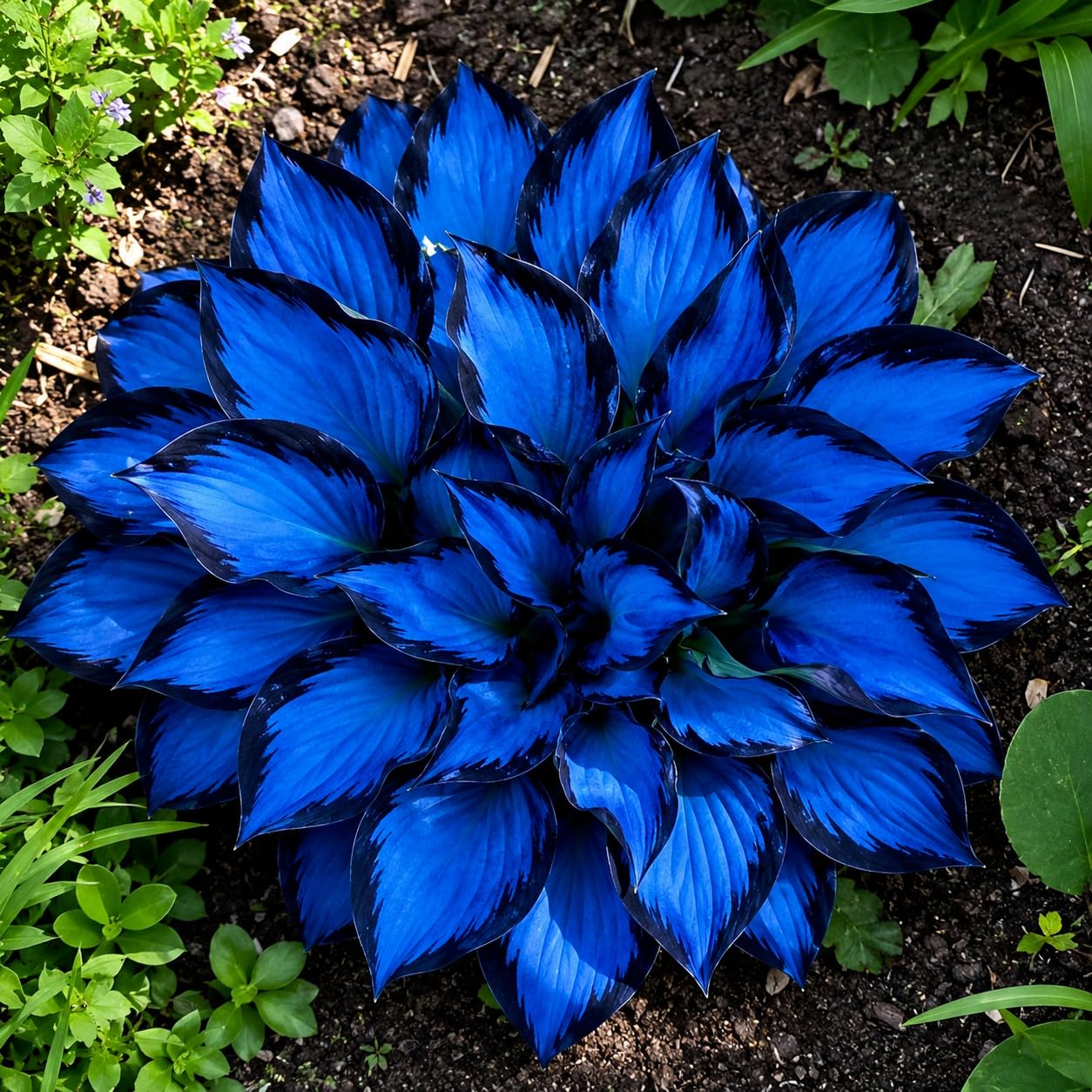 Hosta Bulbs for Planting-Grow Well/Excellent Display/Potted-Plants-Midnight Bule-6 Bulbs
