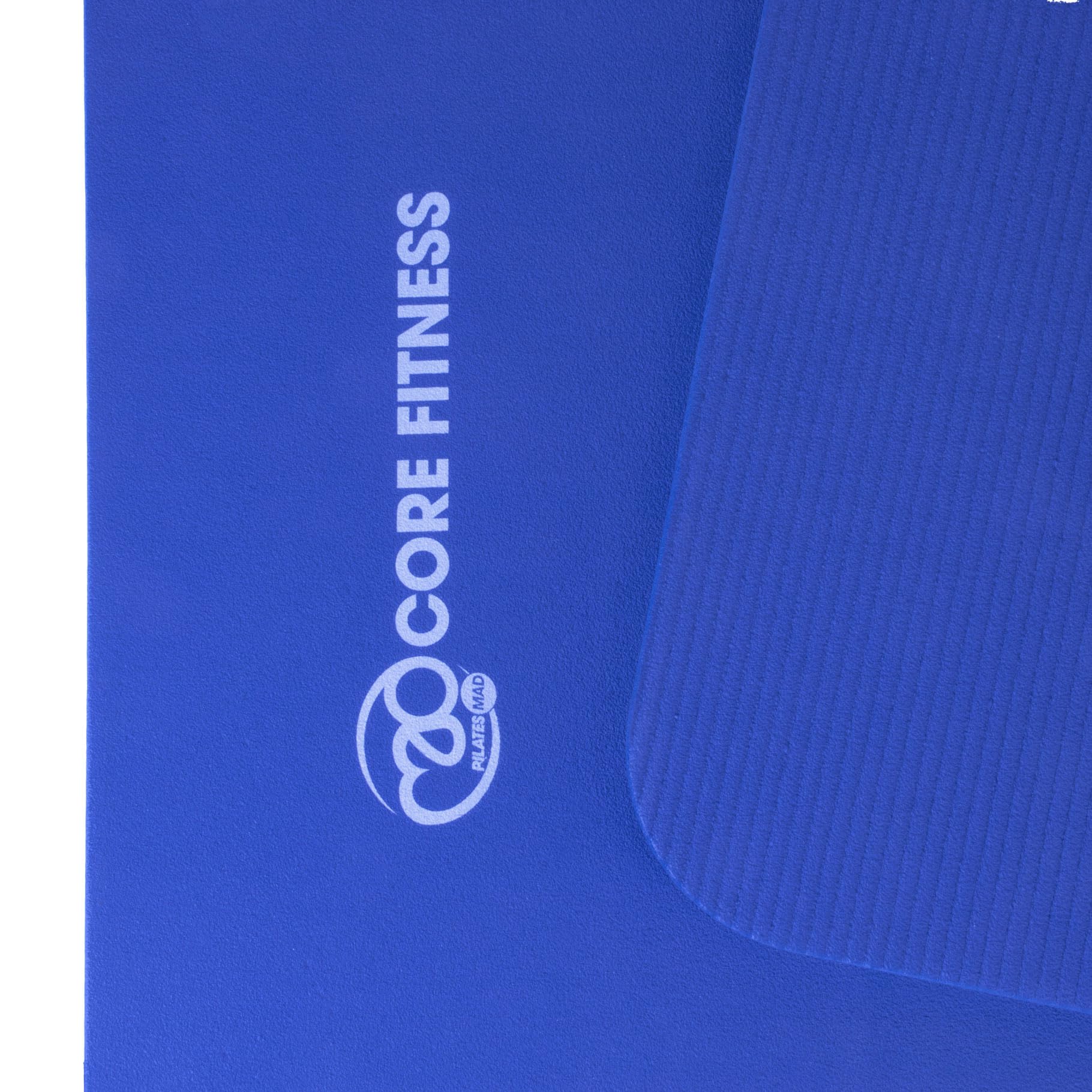 Fitness Mad Trainingsmatte Yogamatte Gymnastikmatte mit Tragegurt - Übungsmatte in Blau - 1,82 m x 58 cm - NBR Schaumstoff ohne Metallelemente - Antibakterielle Oberfläche - Ideal für's Training Zuhause, im Fitnessstudio & in der Sporthalle