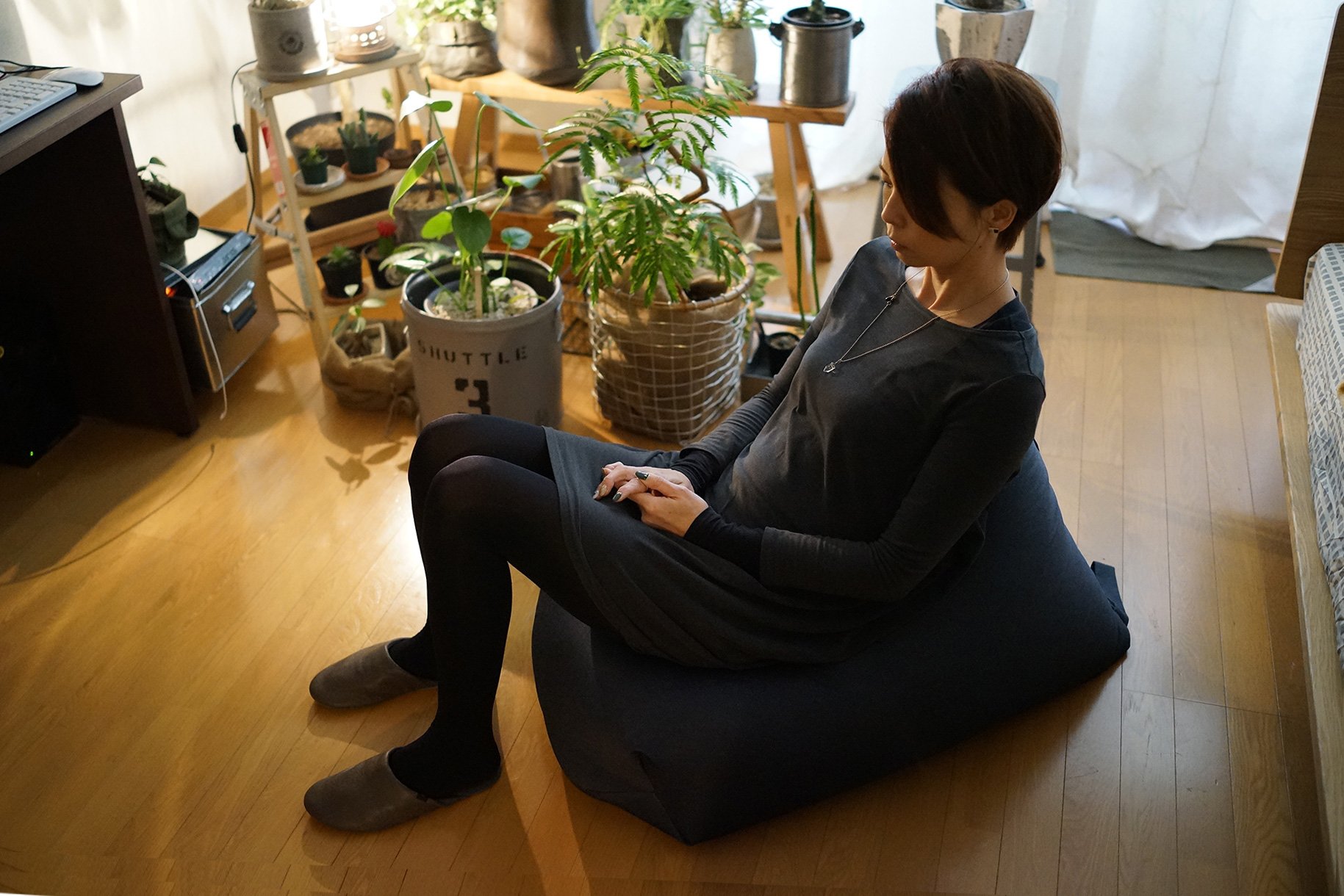 Amazon.co.jp: ビーズクッション Rg 通気性の良いコットン100