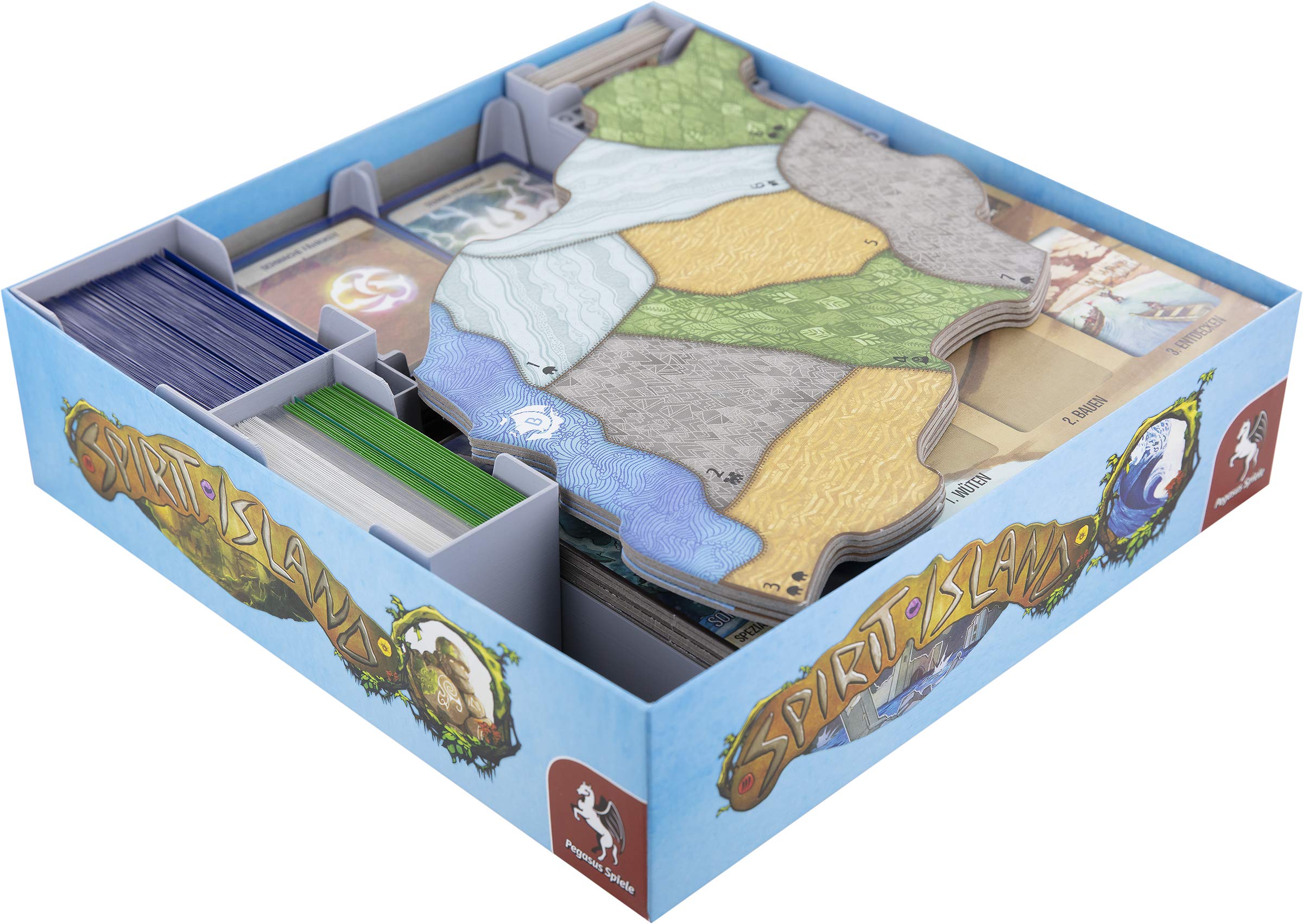 Feldherr Organizer Per Spirit Island - Core Game + Branch And Claw - Scatola Originale, Stampato 3D