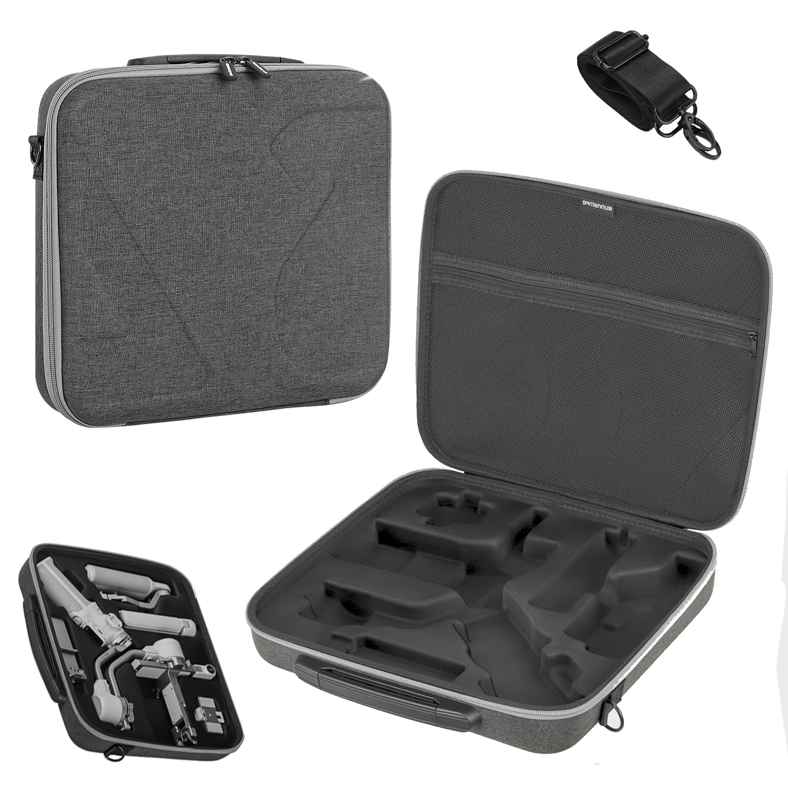 SYACHI RS 4 Mini Tasche, Tragbare Tragetasche für DJI RS 4Mini Handheld 3-Achsen Gimbal-Stabilisator, Tragbare wasserdichte Case für DJI RS 4 Mini Creator Combo mit Schultergurt
