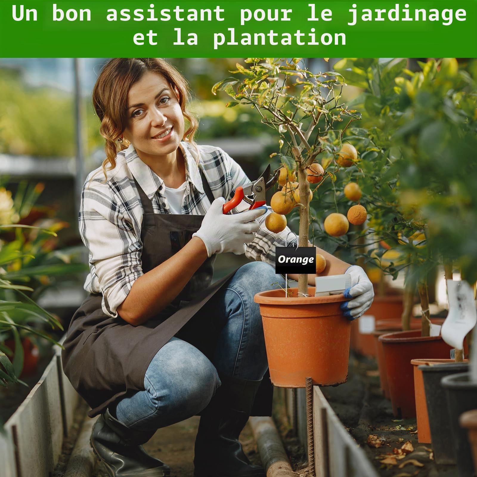 Lot de 30 étiquettes rectangulaires pour plantes - Avec stylo - Marqueurs de plantes pour le jardin en plein air - Étiquettes pour plantes en pot - Graines et fleurs