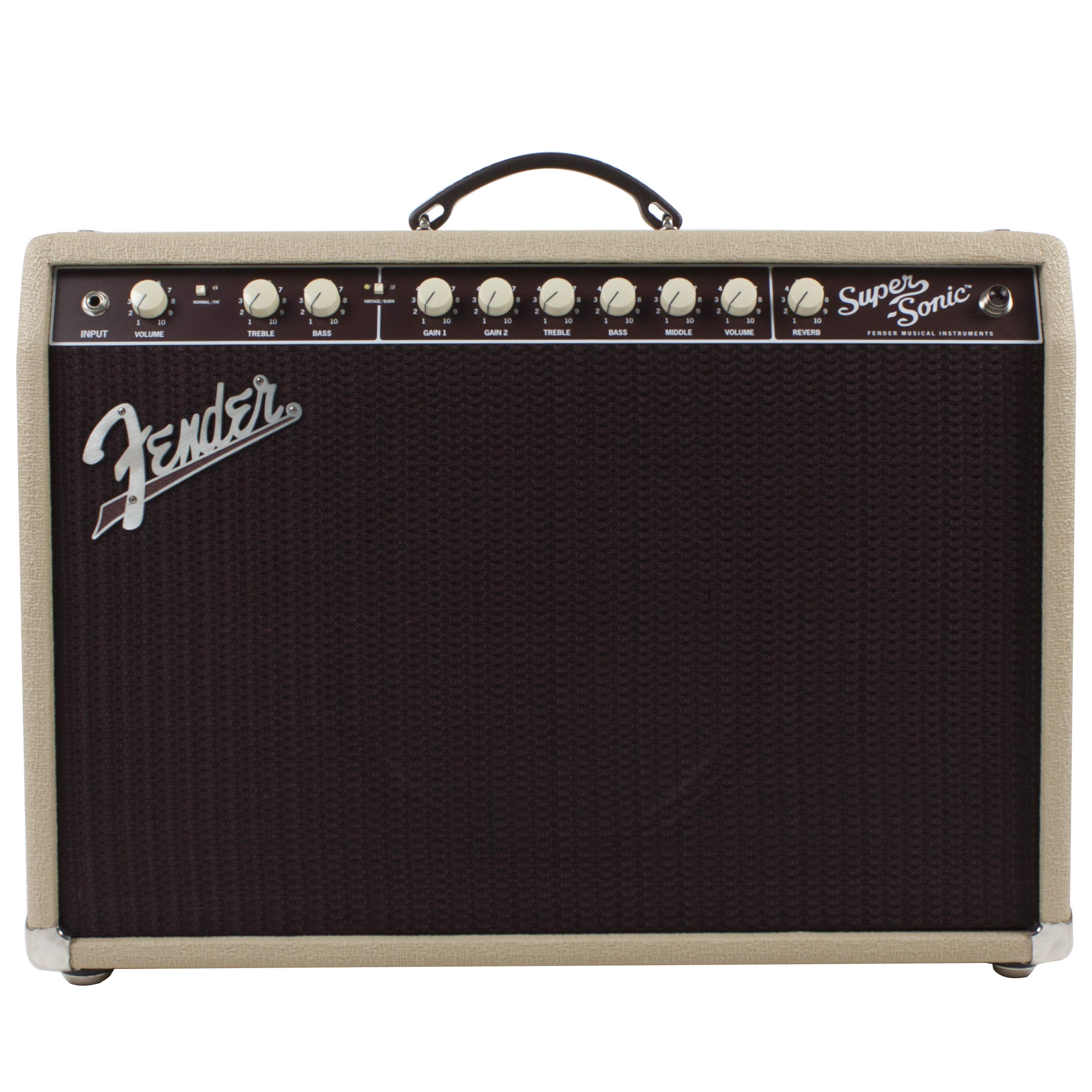Fender Super22 Blonde and Oxblood Combo - Tube Combo Amp for Electric Guitars