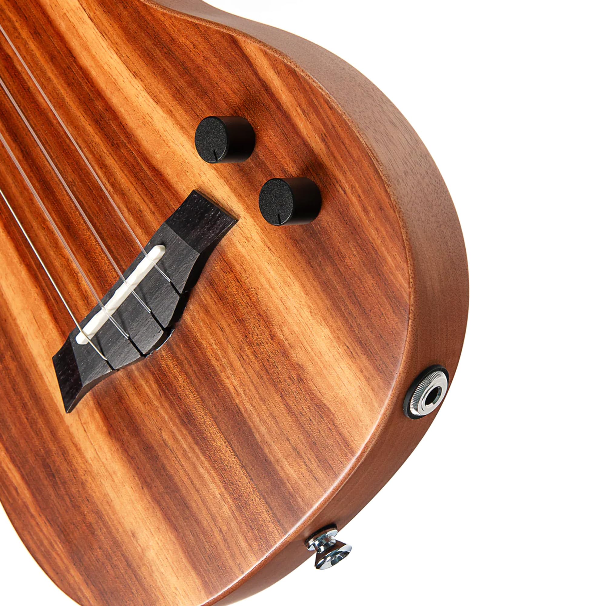 Kala Ukulele tenore elettrico in acacia, con custodia