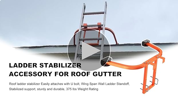 VONLX Ladder Stabilizer Accessory for Roof Gutter, roof