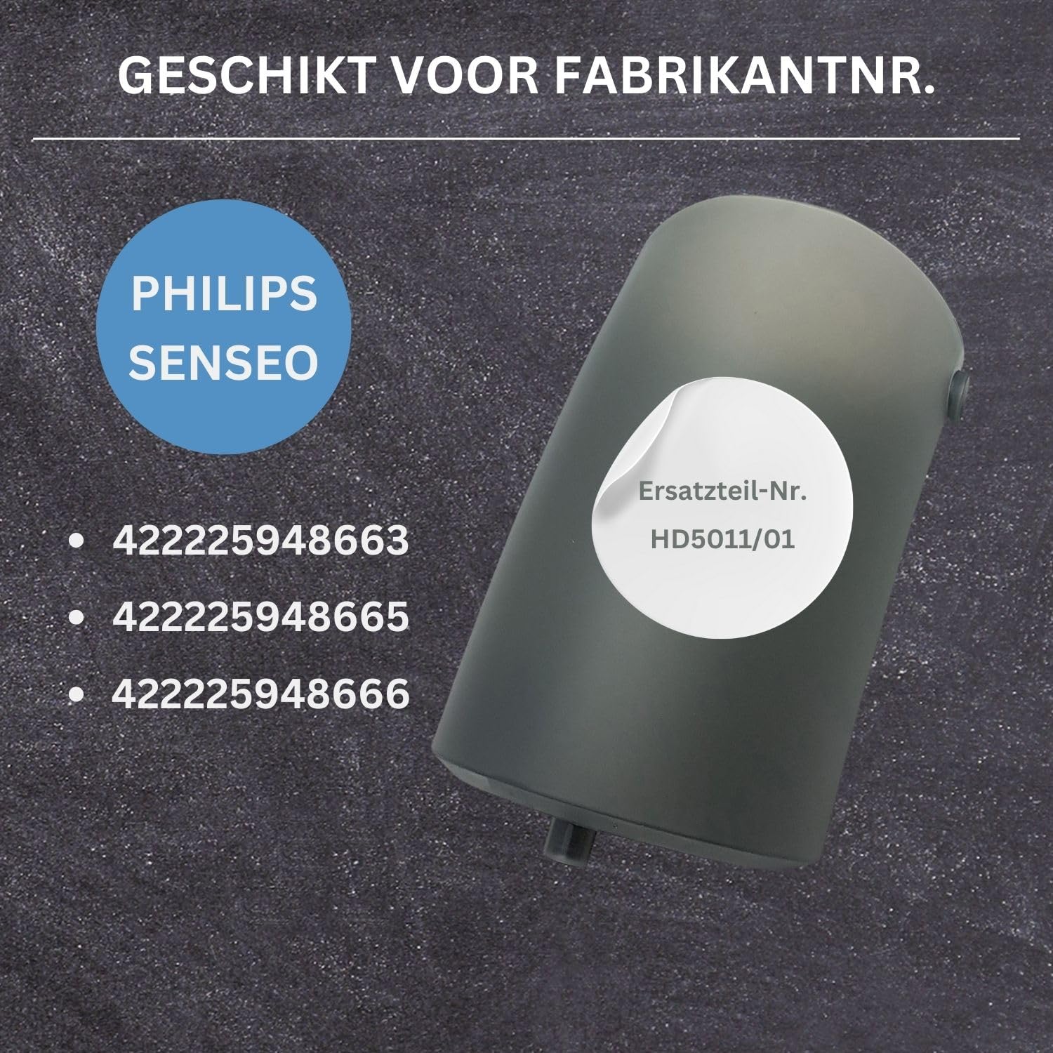 Padhalter 1 Tasse schwarz für Philips Senseo Original HD6552, HD7803