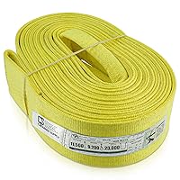Vista 26 de DD Sling - Eslinga de elevación de nailon de 3 pulgadas x 30 pies – Fabricada en EE.UU., 8,900 lb vertical, 7,200 lb estrangulador, 17,800 lb