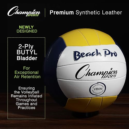 Miniatura 4 de Champion Sports Voleibol de cuero sintético oficial