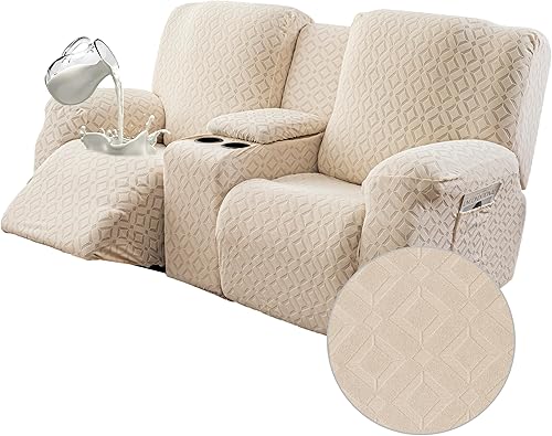 Vista 33 de Gennia Funda Impermeable para Sofá Reclinable, Fundas Elásticas para Sofá Reclinable con Bolsillos, Fundas Lavables para Sillón Reclinable Lazy Boy