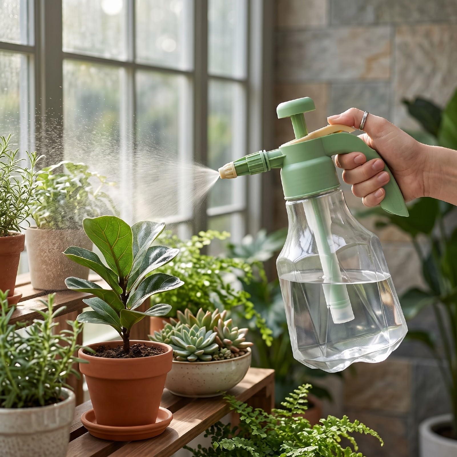 Ręczny Opryskiwacz z pompką Czyszczenia, pojemność 1,5 L