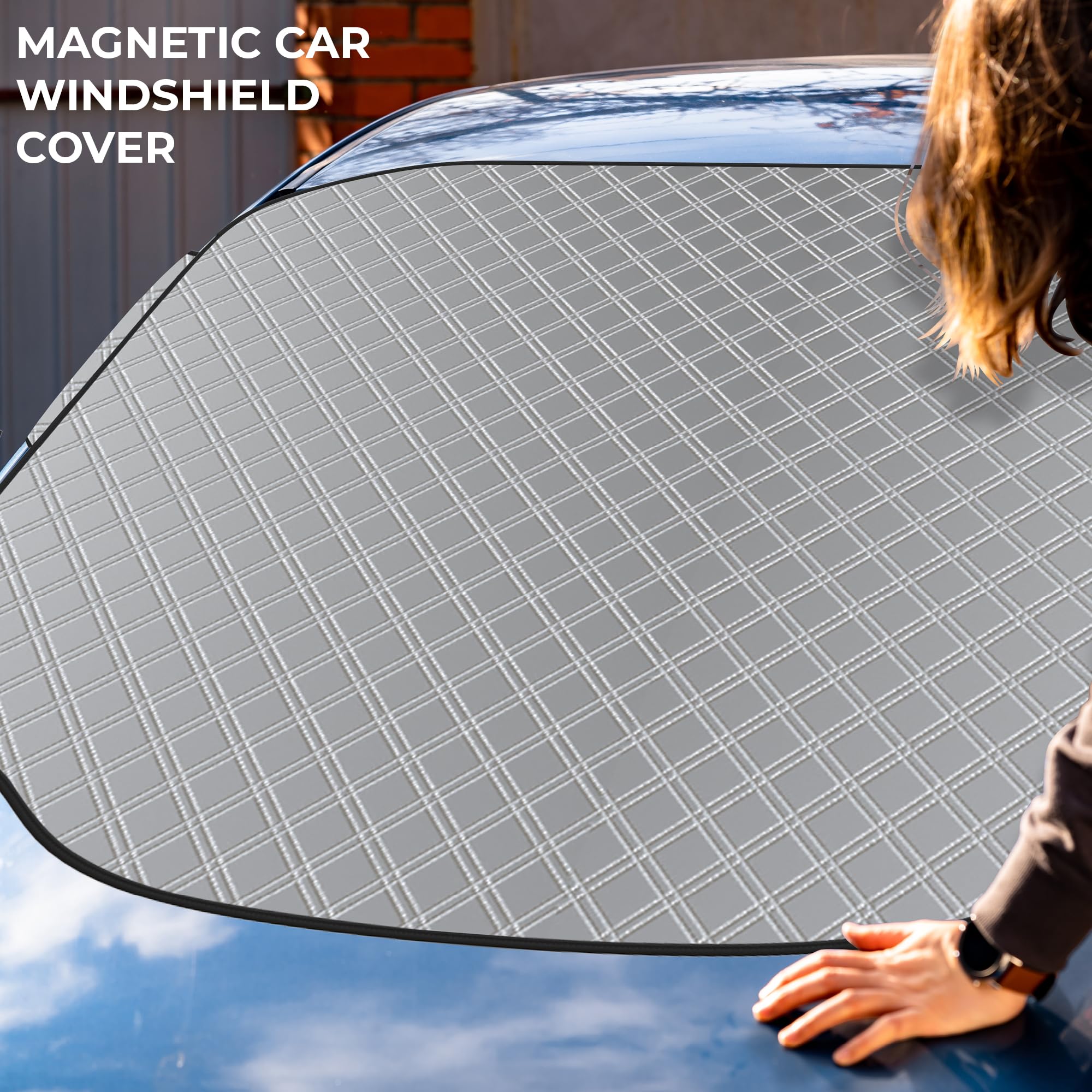 GADLANE Copertura magnetica per parabrezza auto inverno extra spessa pieghevole protezione gelo ghiaccio neve sole