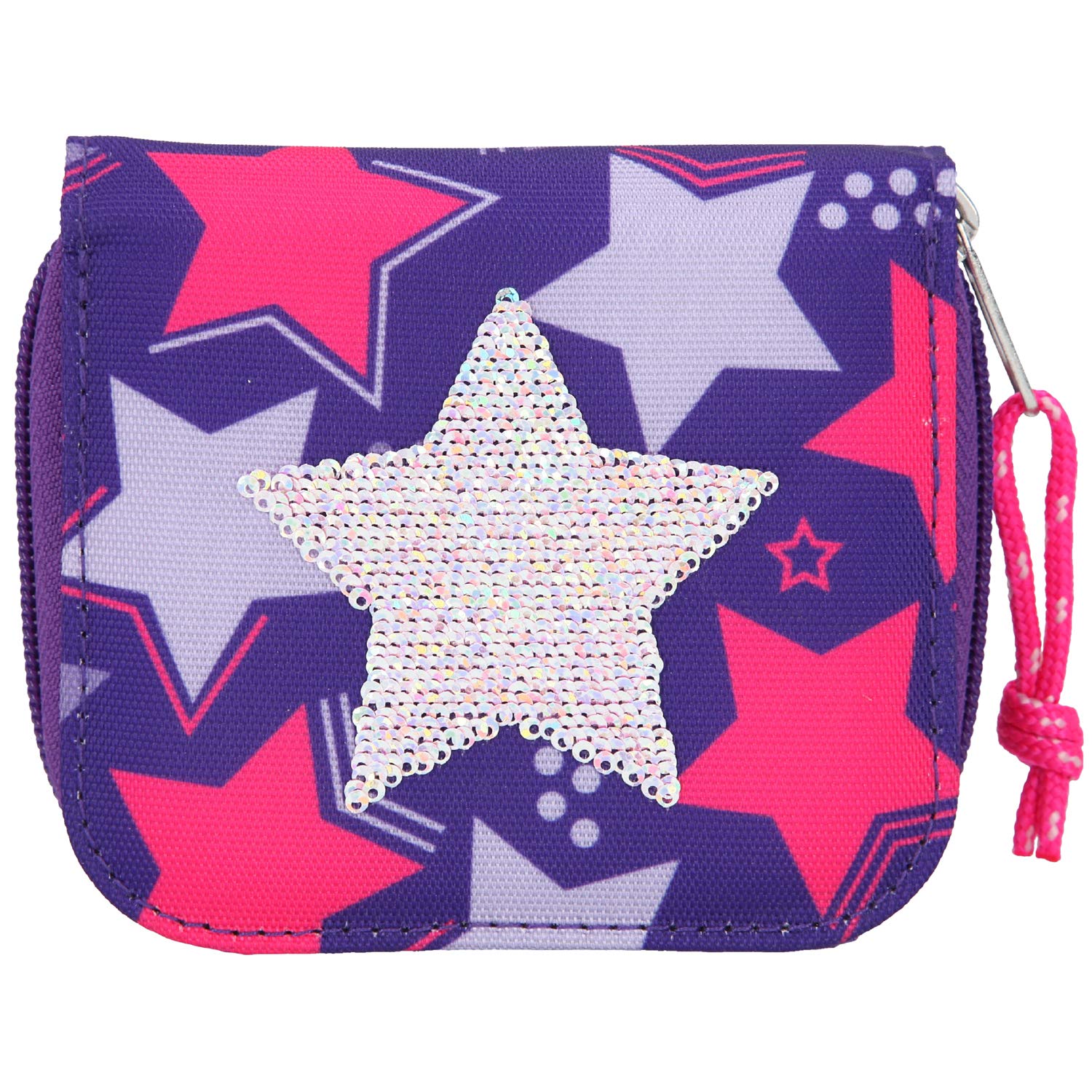 Depesche TOPModel 10675 Porte-Monnaie avec étoile en Paillettes 10 x 11,5 x 3 cm
