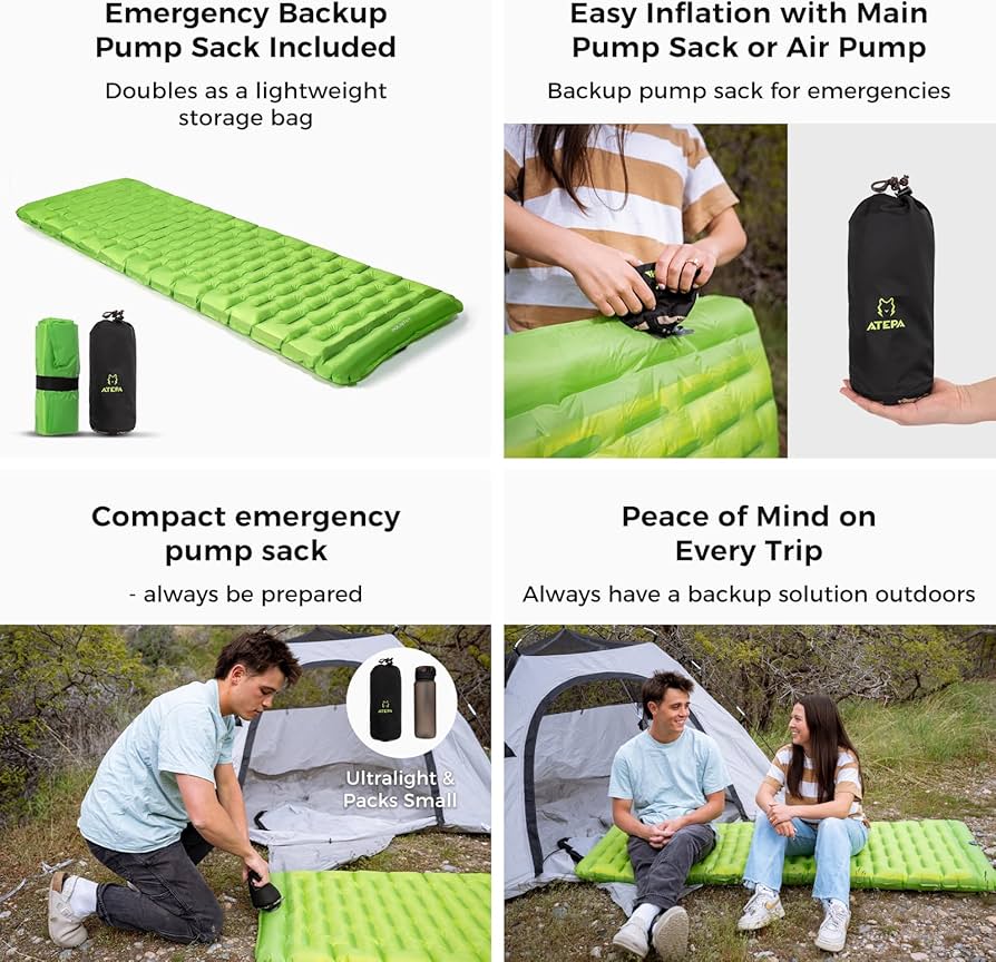 Amazon.com : ATEPA ThermAir Backpacking Sleeping Pad, 6 R-Value