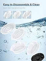 Vista 6 de 13.7QT Electric Food Steamer for Cooking, Vegetable Steamer with 3 Tiers BPA-Free Baskets, 800W Fast Simultaneous Cooking, 60-Minute Timer, Ideal