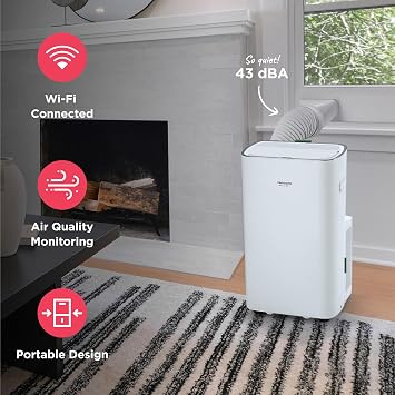 Frigidaire Gallery 14,000 BTU Portable Air Conditioner with Wi-Fi, White