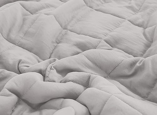 Miniatura 10 de EMME - Juego de edredón tamaño Queen de 3 piezas de microfibra prelavada para todas las estaciones, ligera y reversible, resistente a las arrugas y