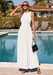 PRETTYGARDEN Summer Maxi Dresses for Women 2026 Sleeveless A Line Flowy Long Casual Sundress Wedding Guest Fashion Clothing