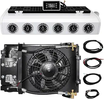 Jiaji 12V RV Air Conditioner, 15000 BTU, Dual Brushless Motors, Remote Control