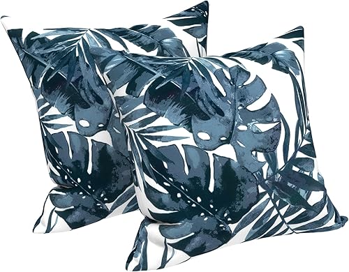 Miniatura 159 de LVTXIII - Juego de fundas para cojines de sofá, patio o sillón de exteriores, cuadradas y decorativas, 2 unidades de 16" x 16", sin relleno