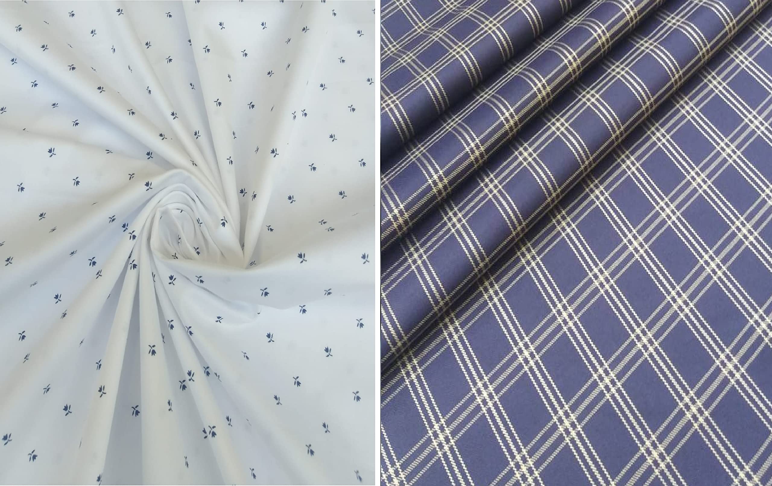 Pri & Su CottLinns Combo of Giza Cotton Printed Shirt 110002 & Trouser Fabric 900135-picture-11