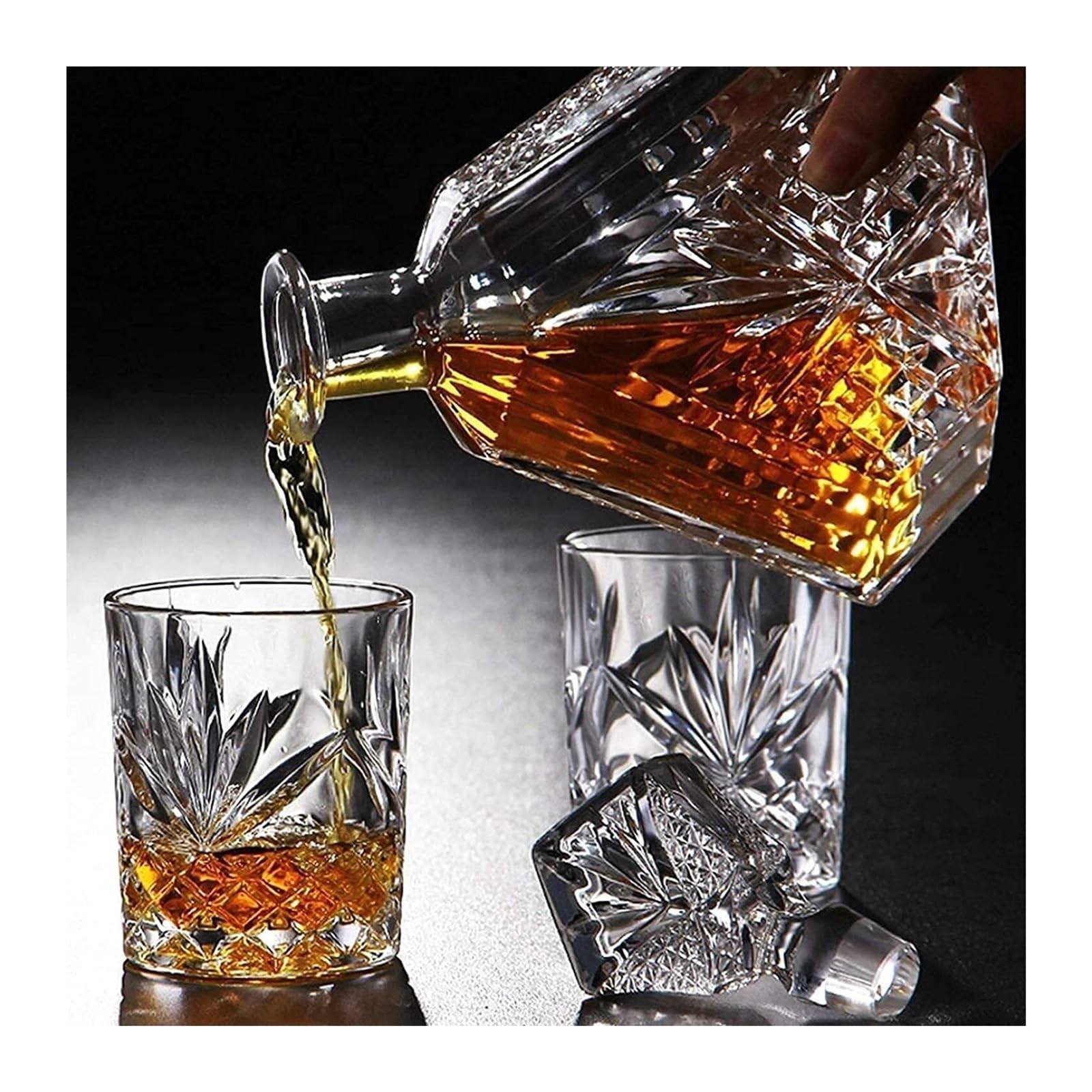 garrafa vino tinto decantador Jarra de cristal con personalidad, juego de jarra y copas de vino, juego de jarra de cristal, regalos for hombres
