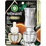 Air Wick Plug in Scented Oil Starter Kit (Gadget + 2 Refills), White Sage & Mahogany, Air Freshener, Essential Oils