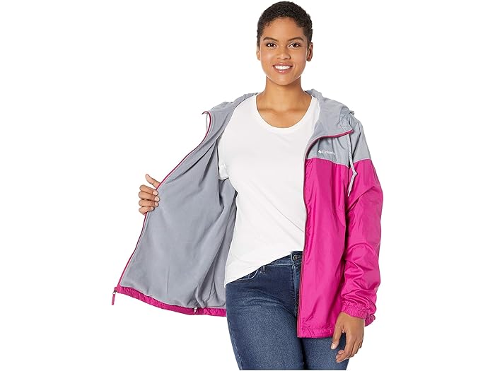 columbia flash forward lined windbreaker plus size