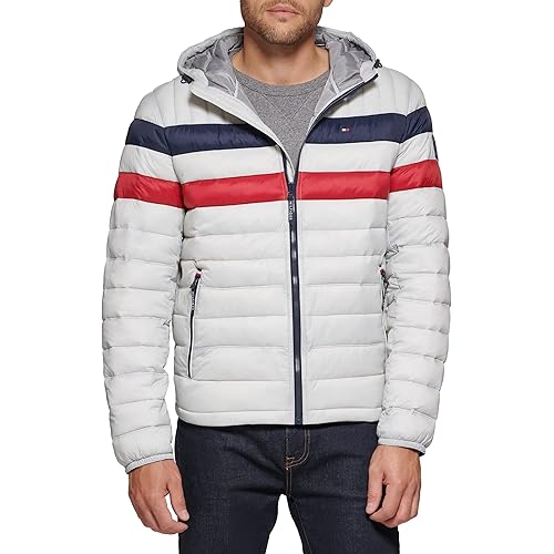 Tommy Hilfiger Men's Water Resistant Ultra Loft Filled Hooded Puffer Jacket