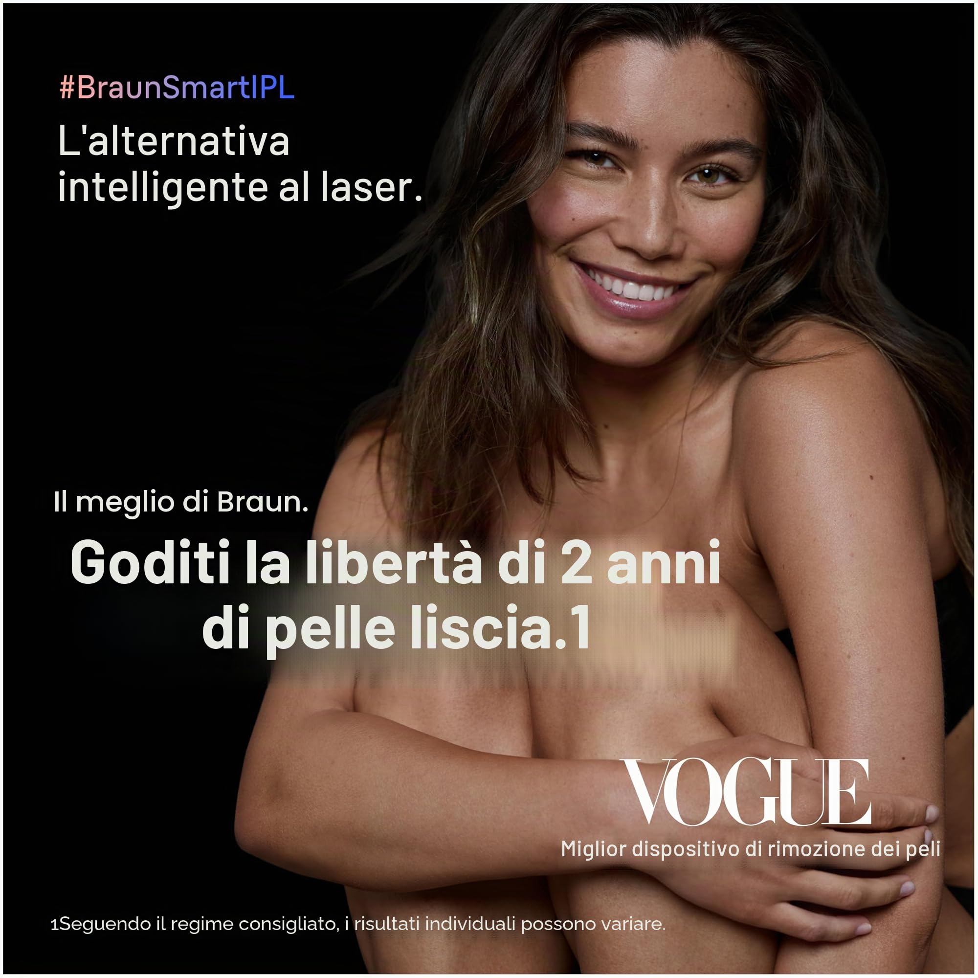 Braun Dispositivo di depilazione IPL a lunga durata per donne e uomini, Skin i·Expert, w/Free App, Vanity Case, Venus Razor, 2 testine intelligenti, trimmer viso Venus, alternativa per la depilazione