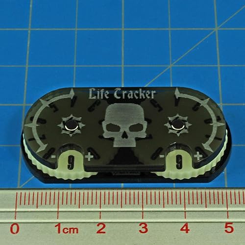 Miniatura 6 de LITKO Rueda de contador Life  Dial de seguimiento de puntos  0-99  Compatible con Magic The Gathering  Mountain (rojo)