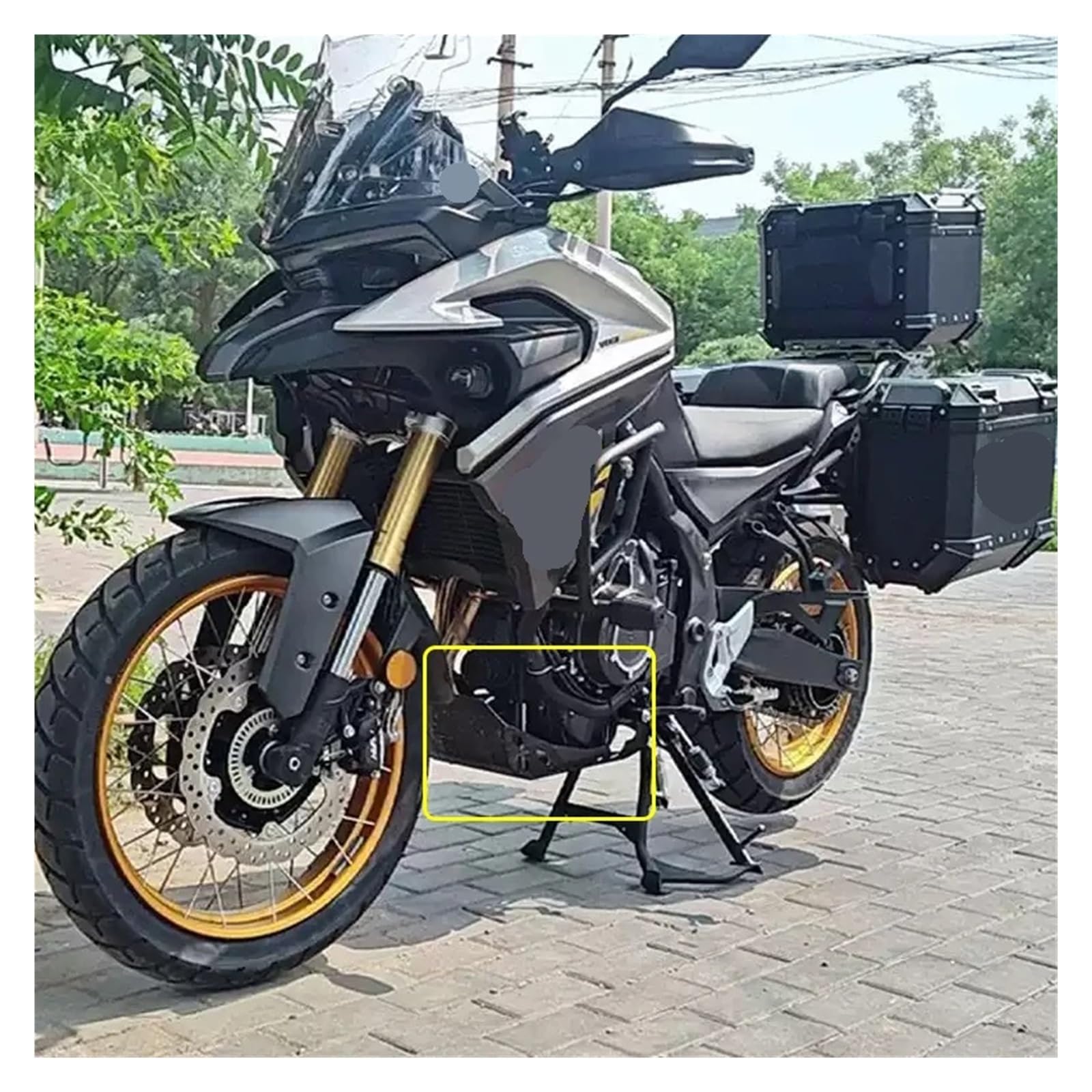 Paracoppa motore moto Motore Del Motociclo Protezione Della Copertura Telaio Piastra Paramotore Accessori Misura Per Valico DSX525 525DSX DS 525X 525 DSX X