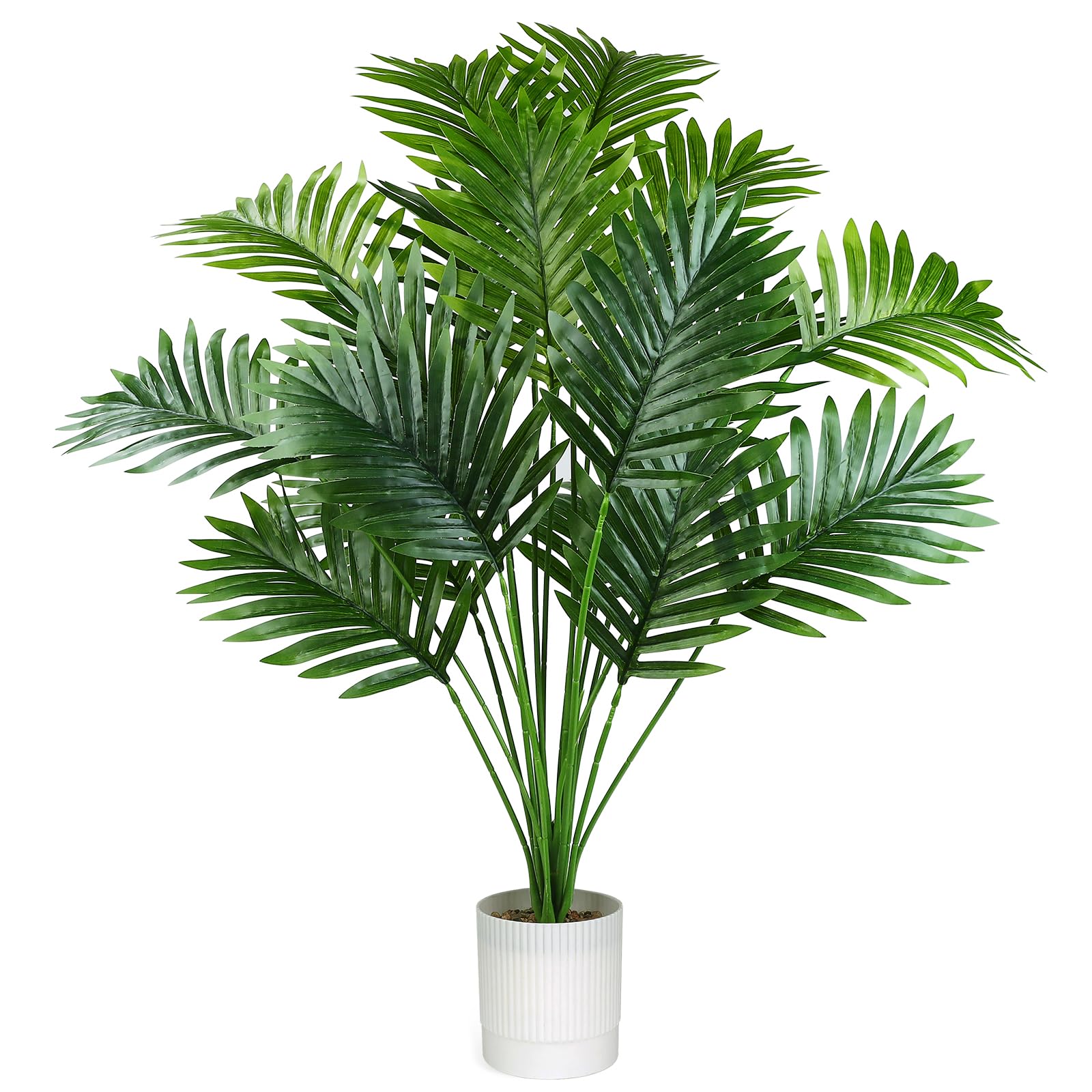 YIYA 85cm Piante verdi per Interni Artificiale Palma in Vaso Pianta Finta Realistica per Soggiorno, Ufficio, Giardino, Balcone, Decorazione
